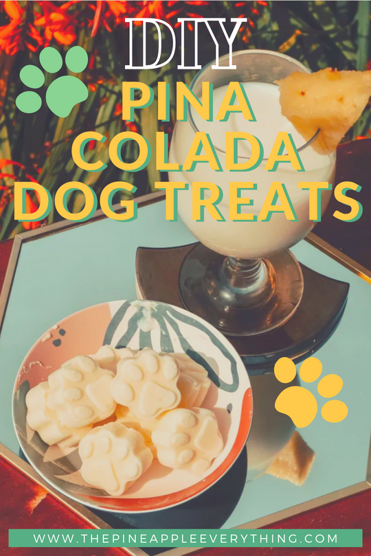 DIY PINA COLADA DOG TREATS