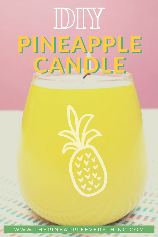 Easy DIY Pineapple Candle