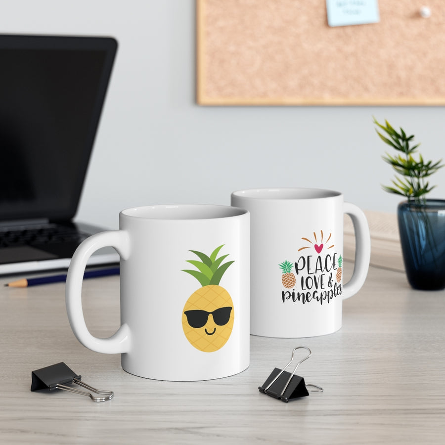 Peace, Love & Pineapples Mug - Happy Pineapple Co.