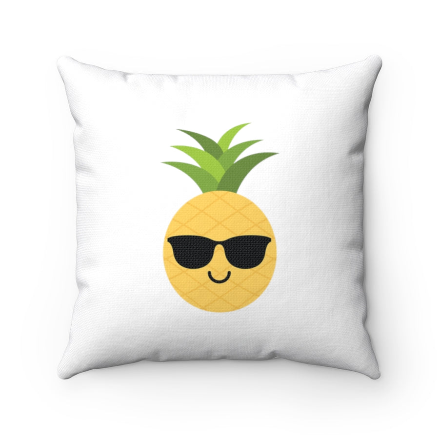 Happy Pineapple Pillow (White) - Happy Pineapple Co.