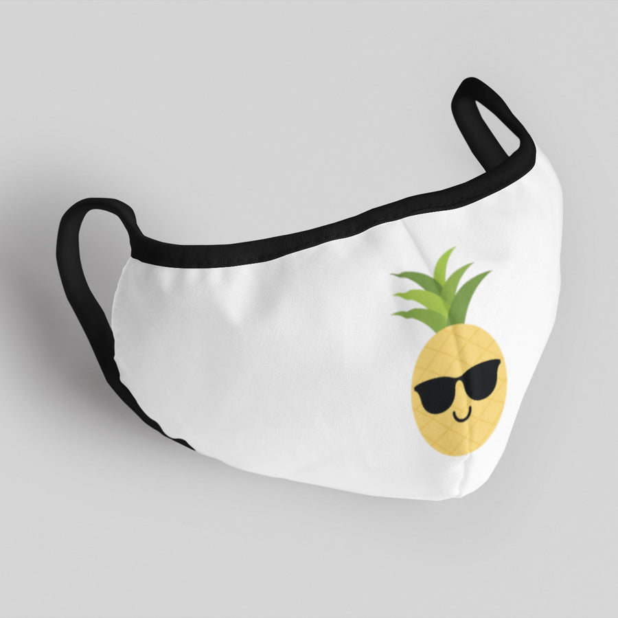 Happy Pineapple Face Mask (White) - Happy Pineapple Co.