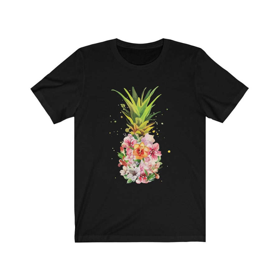 Pineapple Clothing Flower Party Zoe Green Print Cute Designer T-Shirt - Girls Green/ Flower Party / 5/6